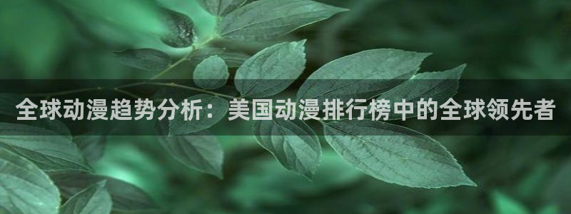囧次元官方网站入口官网在线观看：全球动漫趋势分析：美国动漫排行榜中的全球领先者